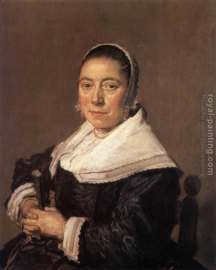Frans Hals : Portrait Of A Seated Woman Presumedly Maria Veratti